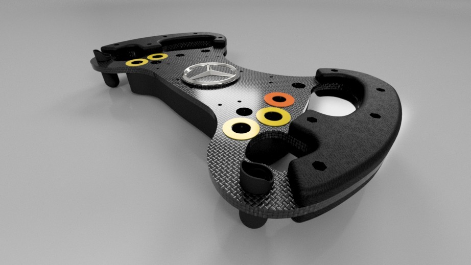 3D-модель руля AMG GT3