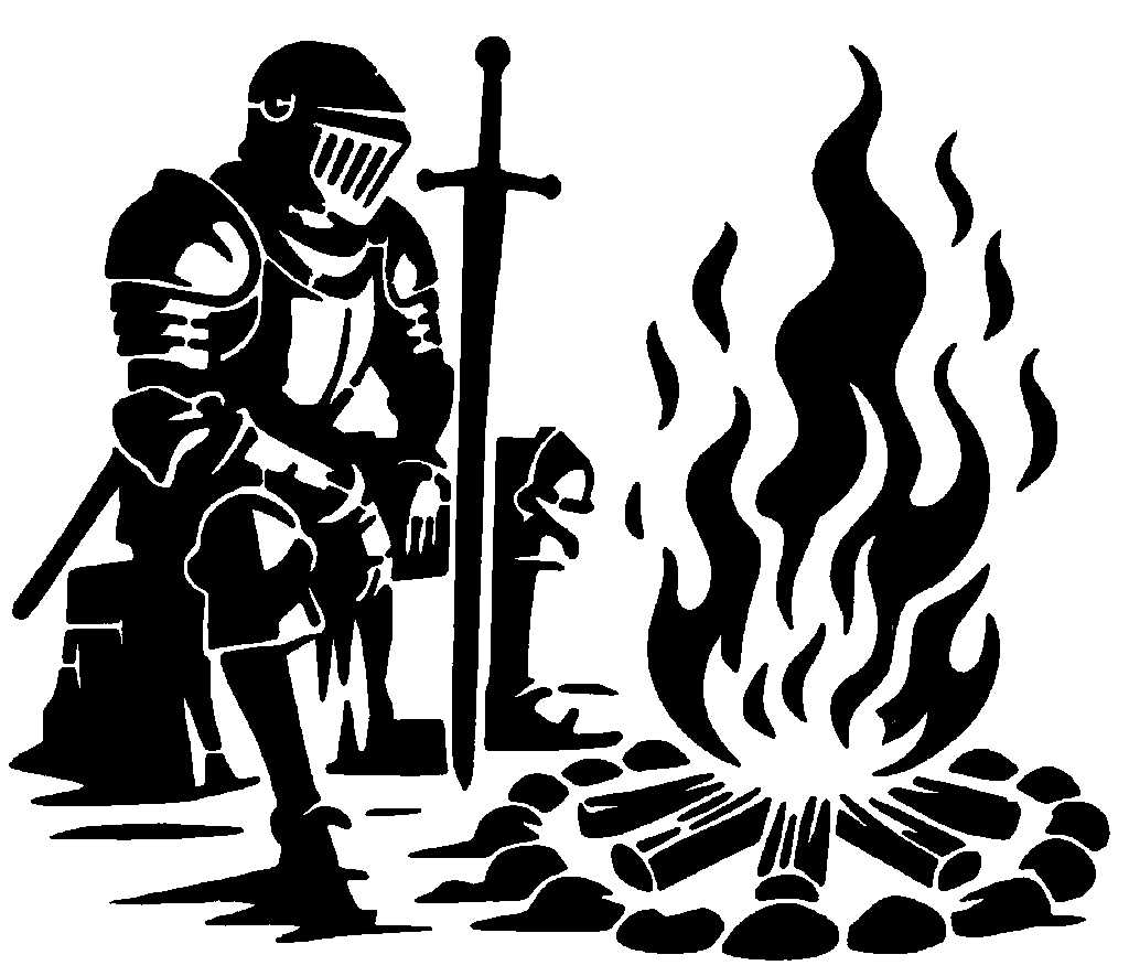 Шаблон для кемпинга Рыцаря