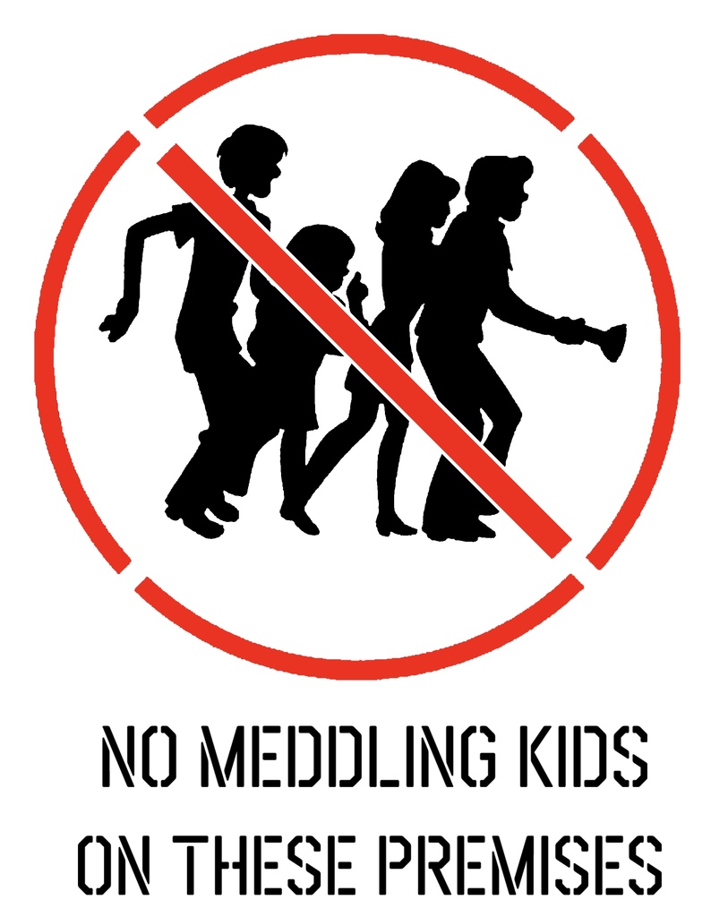 Шаблон 'Не входить' Scooby Doo