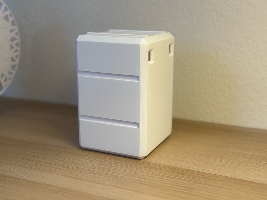 Модульная коробка для хранения с рельсами и крючками