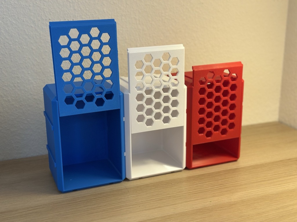 Модульная коробка для хранения с рельсами и крючками