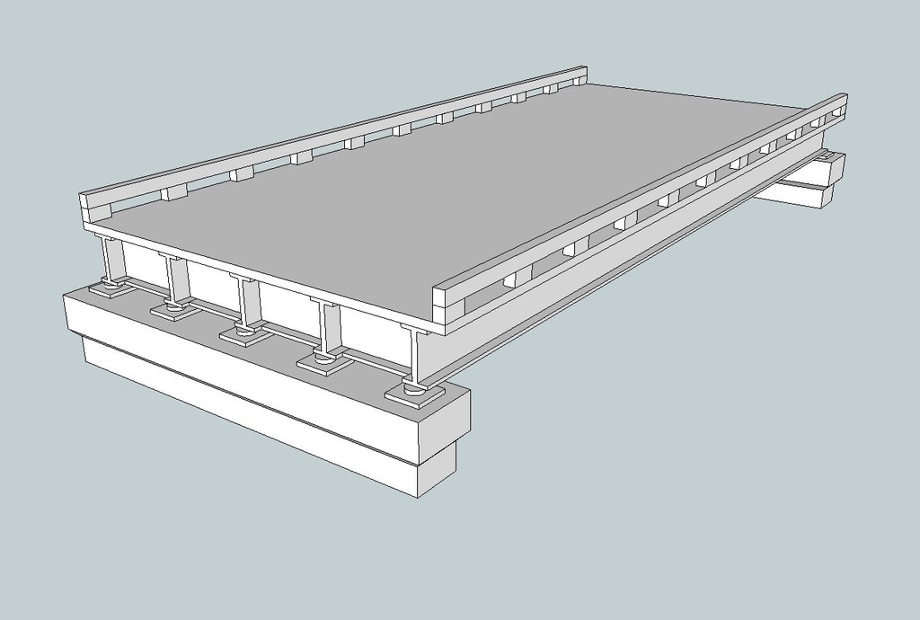 Мост через реку Middle Loop в масштабе HO