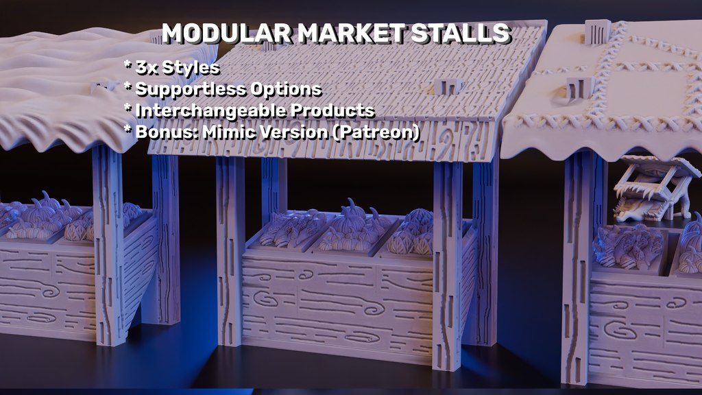 Модульные рыночные киоски (DND / TTRPG)