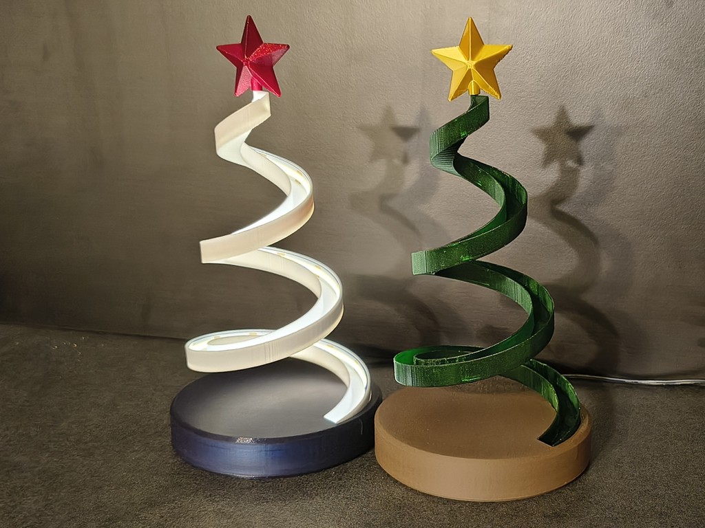 Светящийся LED спиральный рождественский елка – две версии