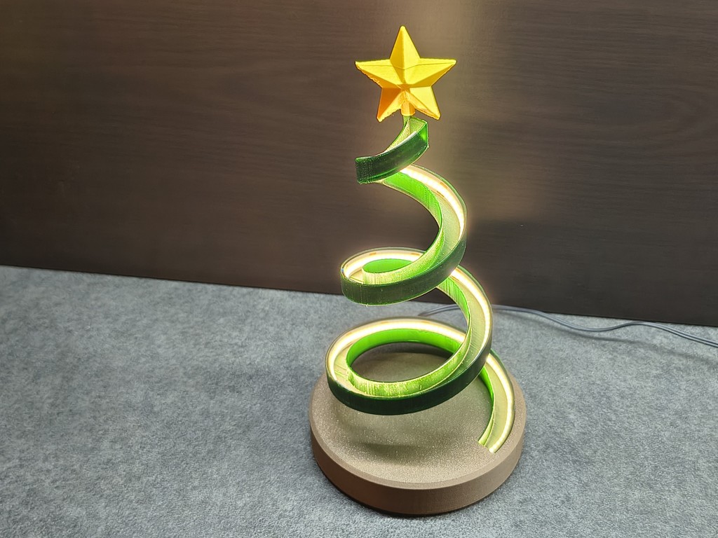 Светящийся LED спиральный рождественский елка – две версии