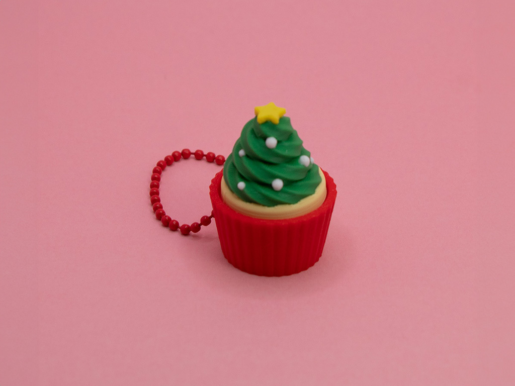 Рождественские капкейки-спиннеры