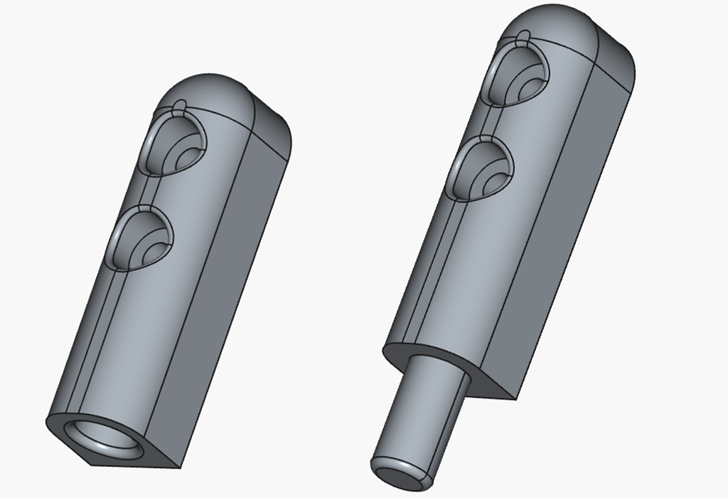 Петли для москитной сетки (мужская и женская части)