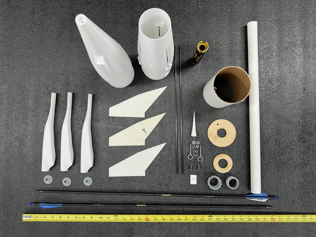 Кит ракеты Moonliner 4 дюйма от Вашингтонского аэрокосмического клуба