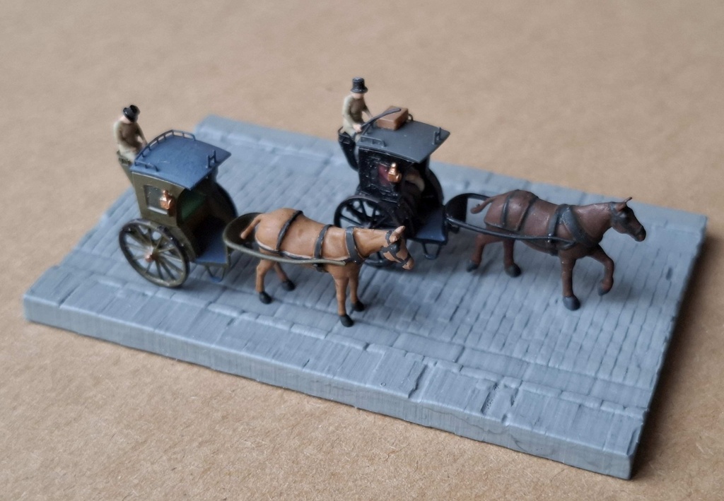 Модель повозки Hansom Cab (1:148)