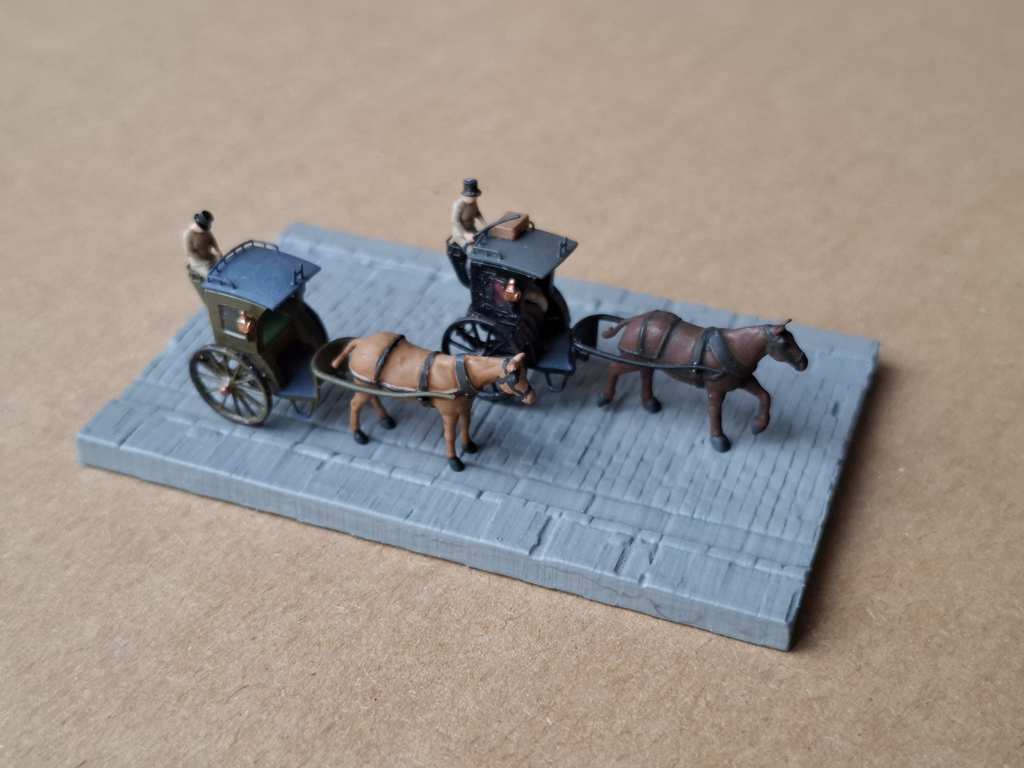 Модель повозки Hansom Cab (1:148)