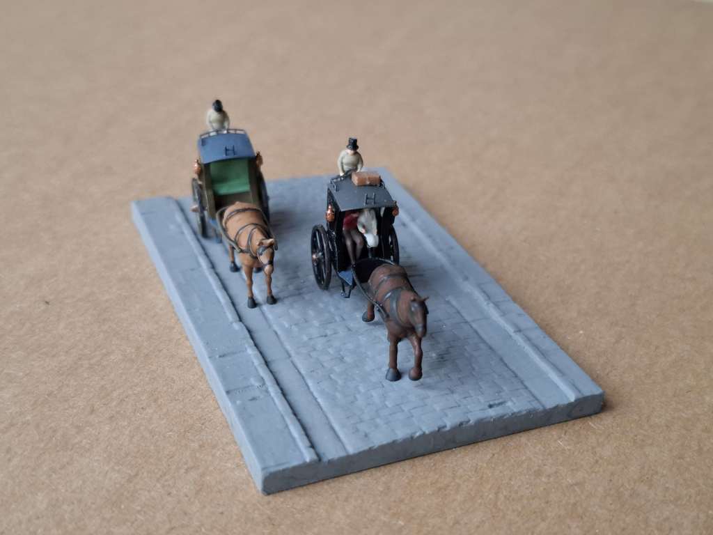 Модель повозки Hansom Cab (1:148)