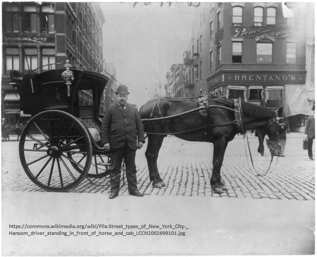 Модель повозки Hansom Cab (1:148)