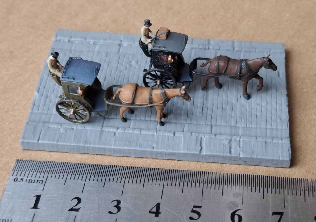 Модель повозки Hansom Cab (1:148)