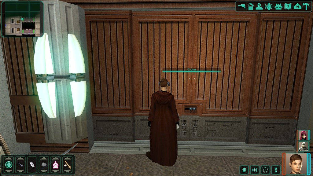 Двойная дверь Dantooine из KOTOR