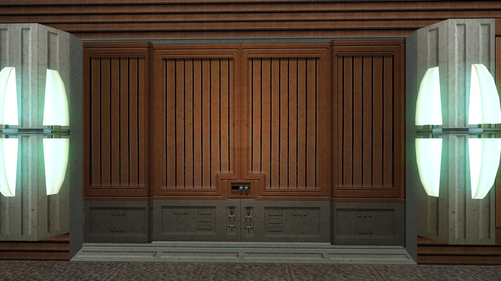Двойная дверь Dantooine из KOTOR