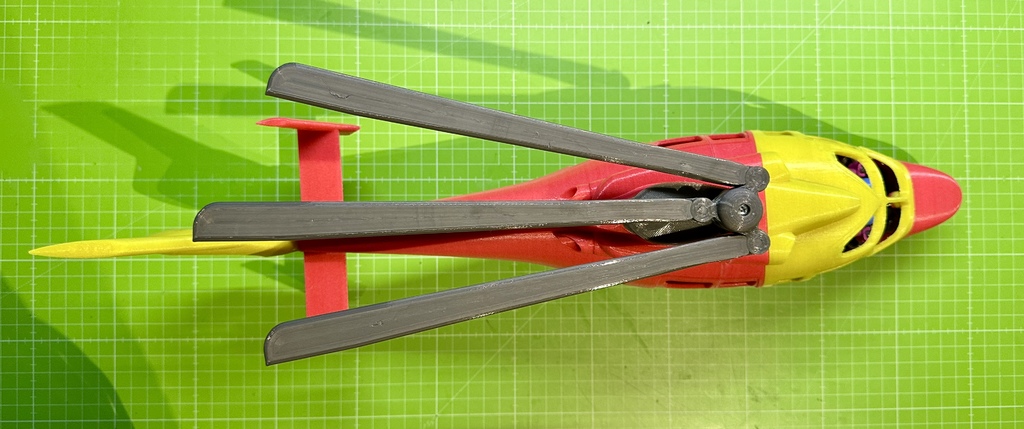 Совместимый с LEGO DUPLO вертолет спасателей