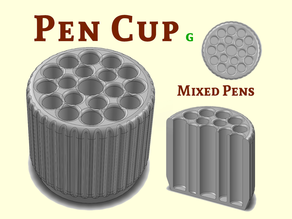 Подставка для ручек G - Разнообразные ручки