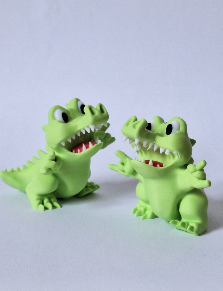 Модель крокодила в стиле рок-н-ролл
