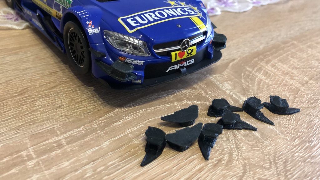 3D-модель MERCEDES для Carrera Digital 124