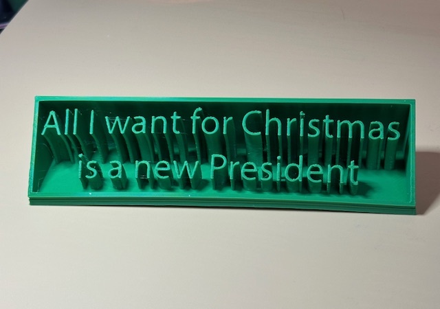 Все, что я хочу на Рождество, это новый Президент