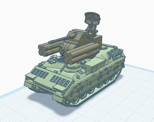 3D модель ADATS с 25мм пушкой