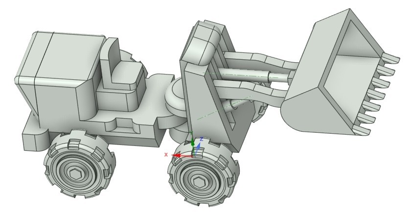 Фронтальный погрузчик масштаба OO