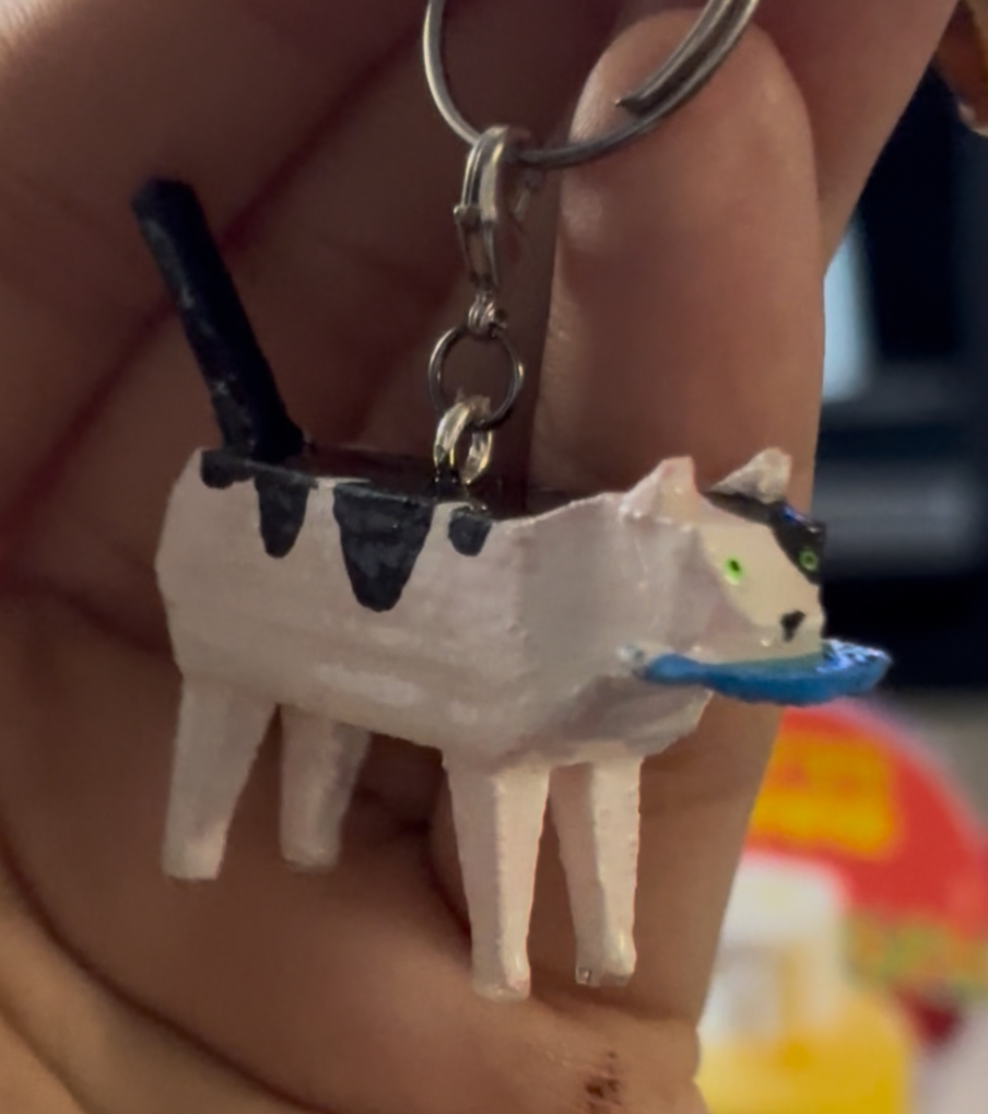 Кот с рыбой из Katamari Damacy