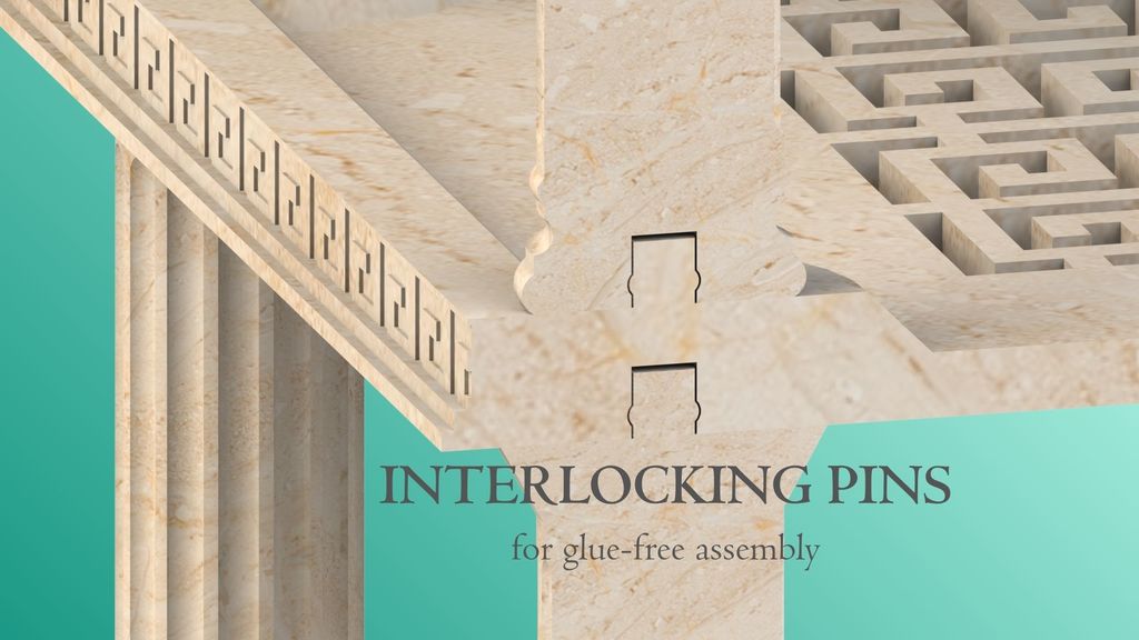 Стеллаж в греческом стиле