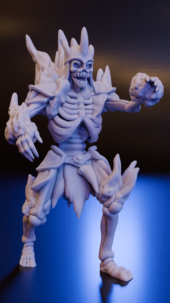 Пылающий скелет для DND / TTRPG