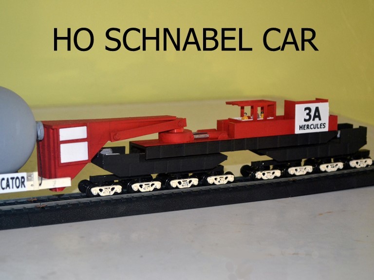 Модель грузового вагона Schnabel HO