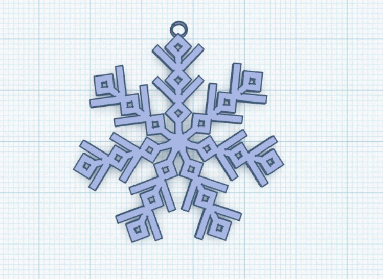 Снежинка для украшения новогодней ёлки