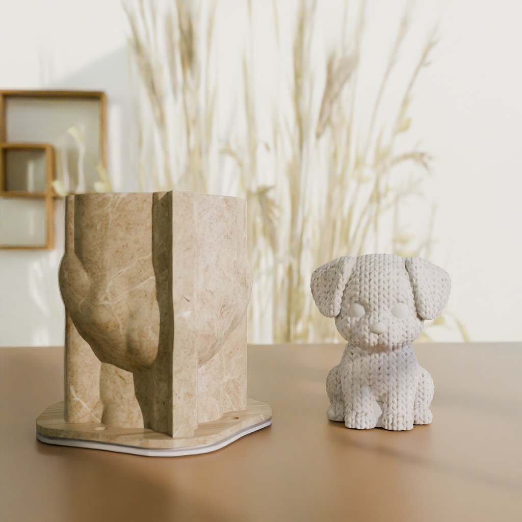 Силиконовая форма - Вязаная собака