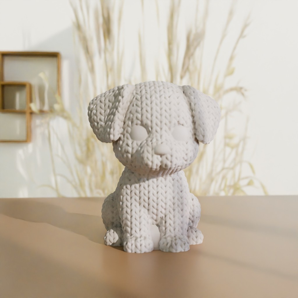 Силиконовая форма - Вязаная собака