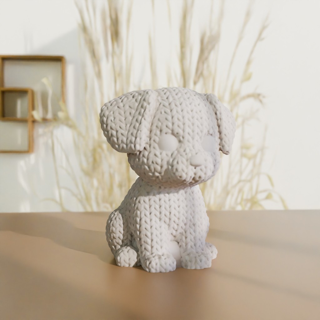 Силиконовая форма - Вязаная собака