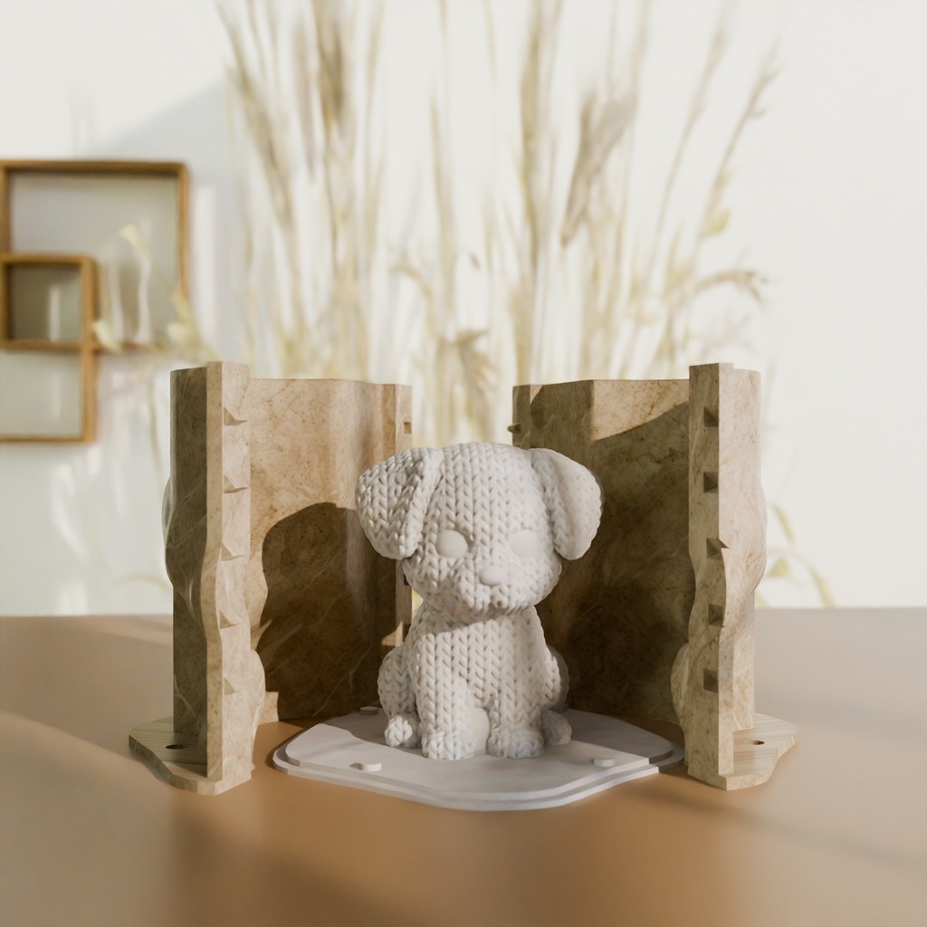 Силиконовая форма - Вязаная собака