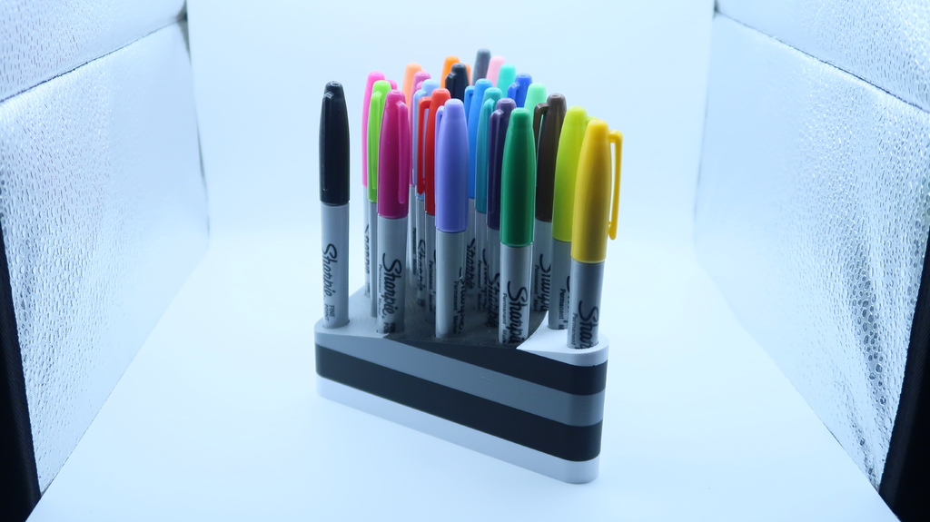 3D модель 24 Sharpie Marker Holder - фото 3