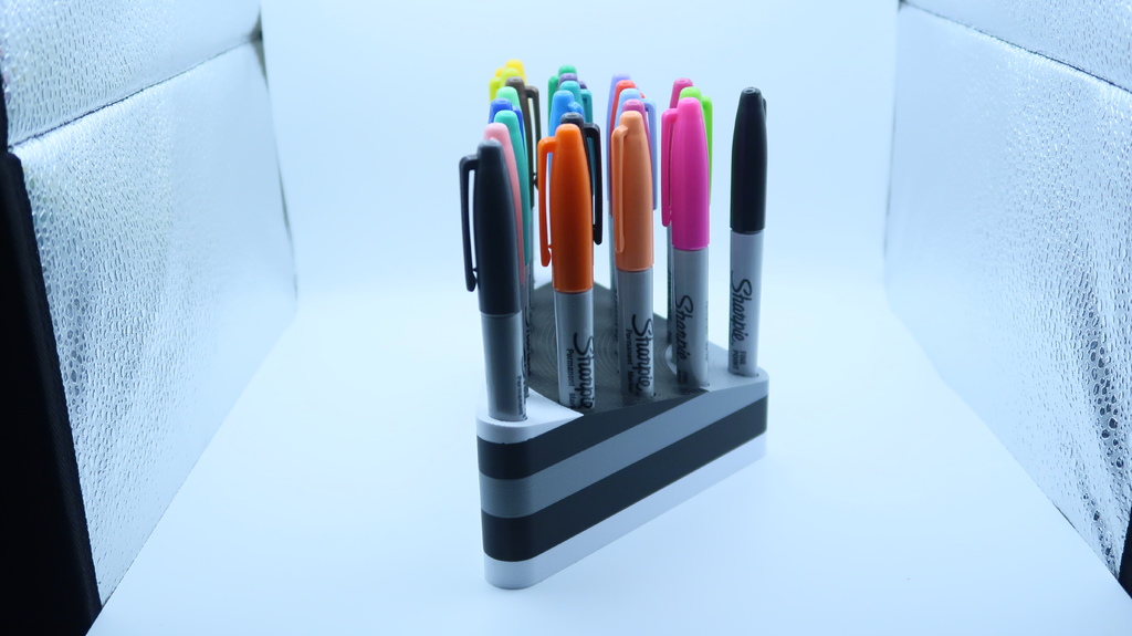 3D модель 24 Sharpie Marker Holder - фото 5