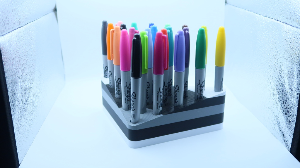 3D модель 24 Sharpie Marker Holder - фото 6