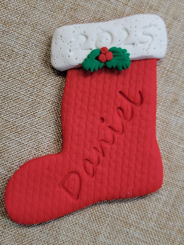 Набор для украшения рождественских чулок из полимерной глины