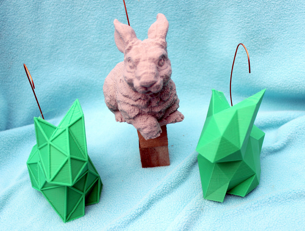 Простые украшения в виде кролика