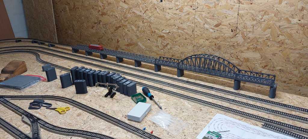 Опоры для моста для модели H0