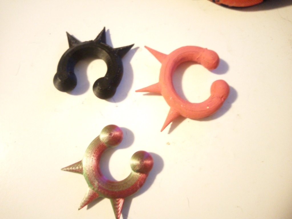 Тонкое кольцо для носа фурсюта