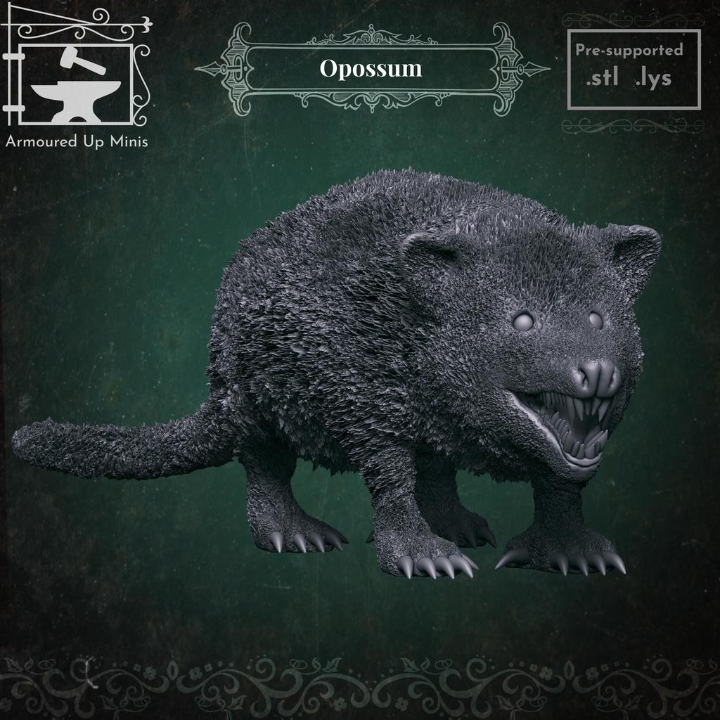 Миниатюра Опоссума для RPG