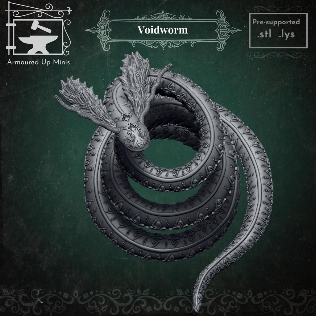 Миниатюра Voidworm для настольных игр