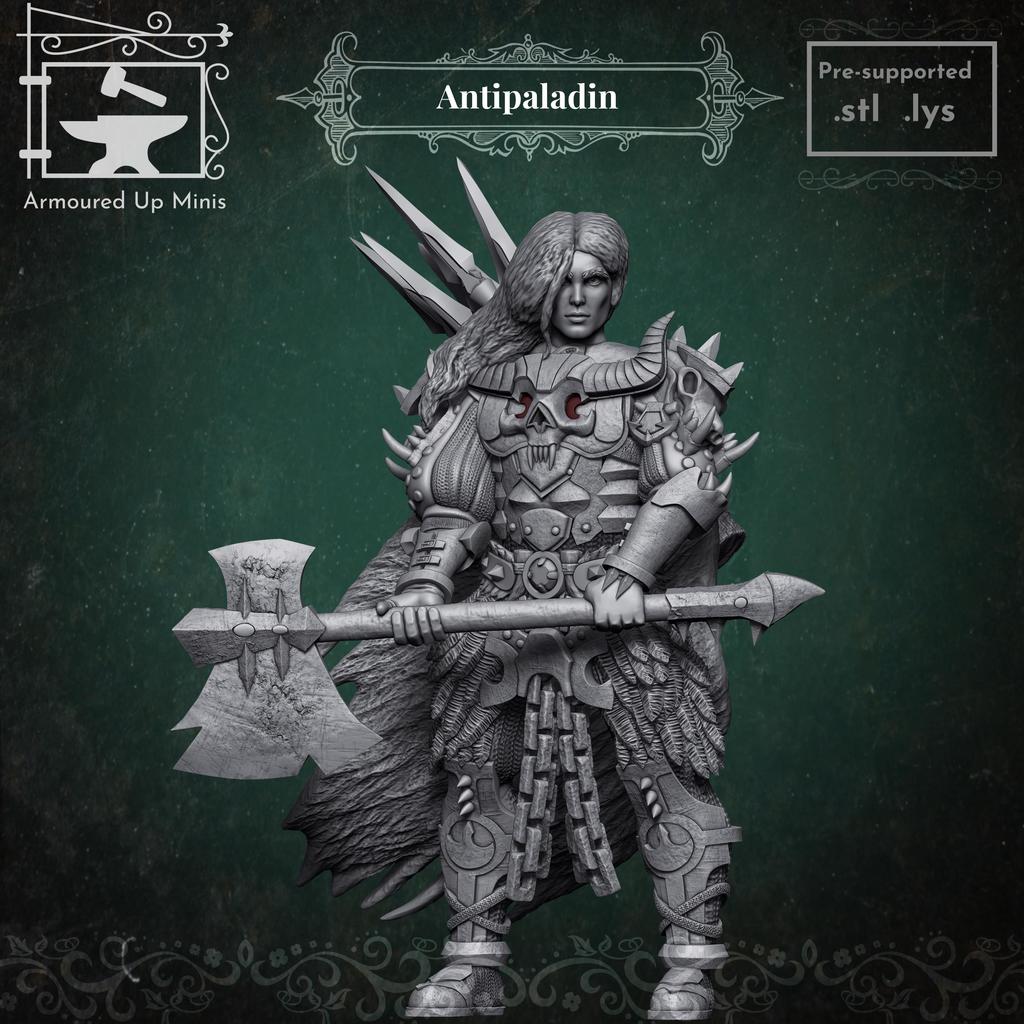 Миниатюра Антипаладина для настольных RPG