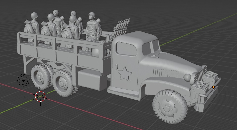 28мм грузовик GMC СССР Второй мировой войны