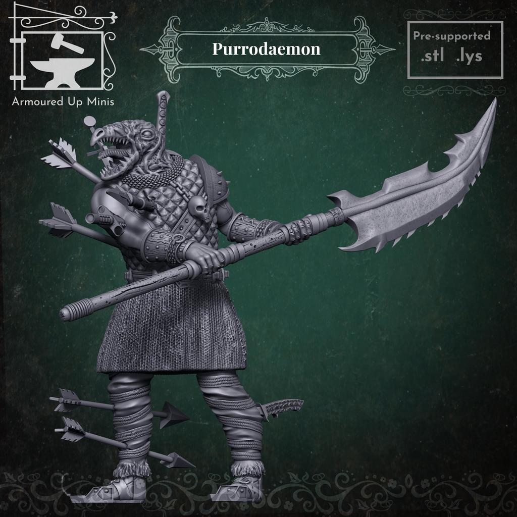 Миниатюра Purrodaemon для настольных RPG