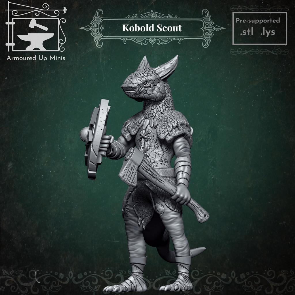Миниатюра Kobold Scout для ролевых игр