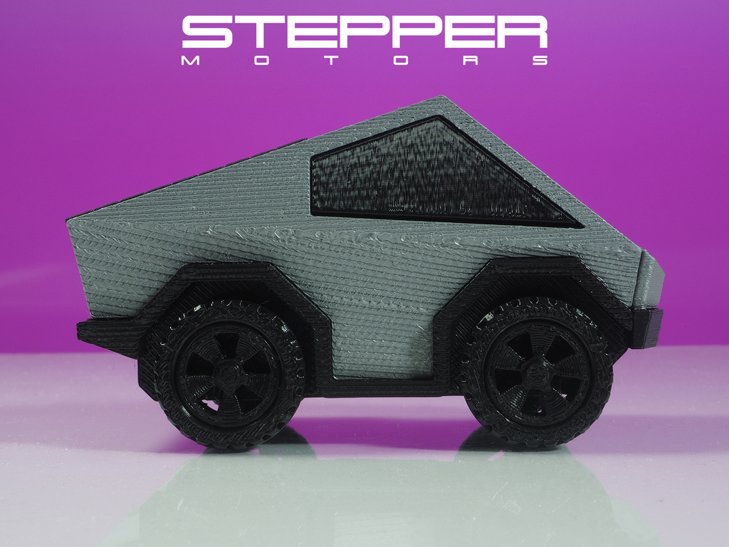 Модель Tesla Cybertruck с подвижными частями