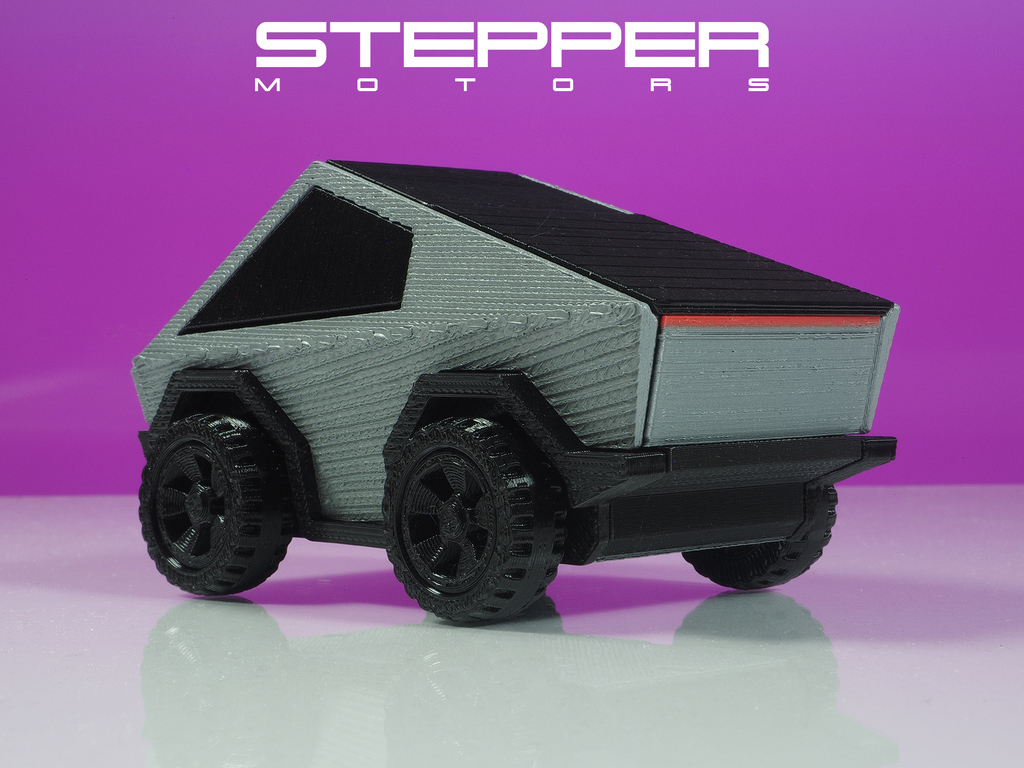 Модель Tesla Cybertruck с подвижными частями